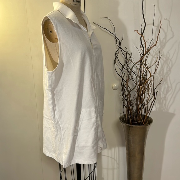 Croft & Barrow terry zippered sleeveless cover-up - Picture 4 of 6